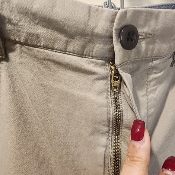J. Crew Re-Imagine Men's Tan Flat Front Shorts Classic Design size 35 - Picture 8 of 14